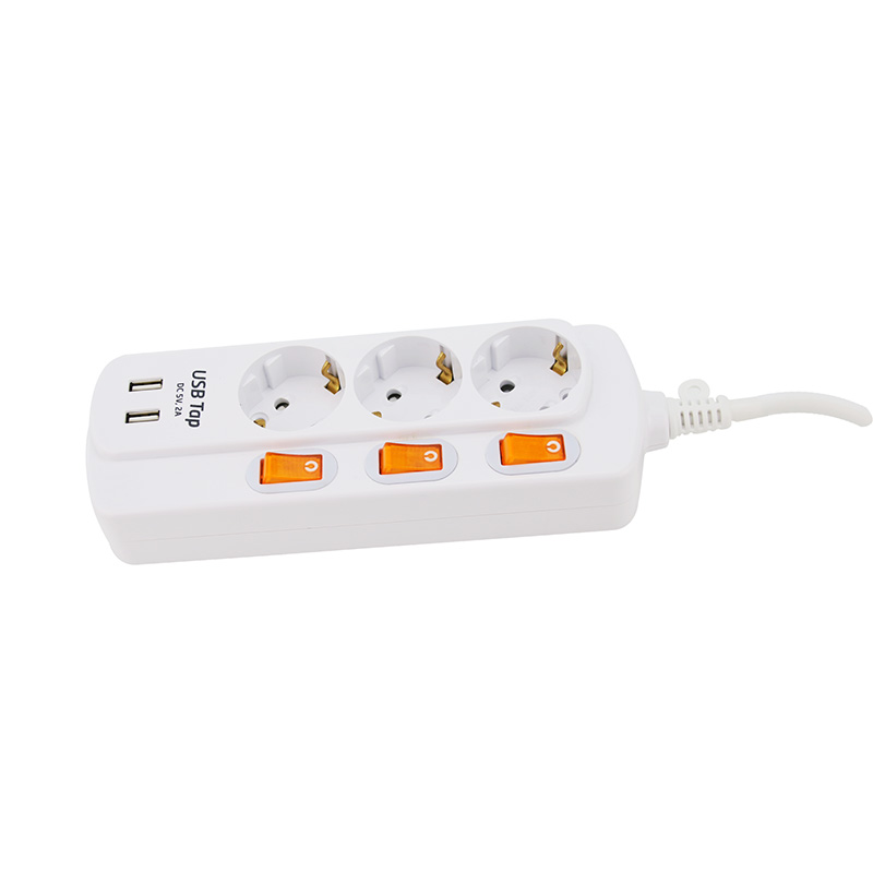Chemische weerstand 3 UITLOKEN EU -standaardbus met 2 USB -poorten en 3 individuele schakelaar Chemische weerstand 3 UITLOKEN EU -standaardbus met 2 USB -poorten en 3 individuele schakelaar