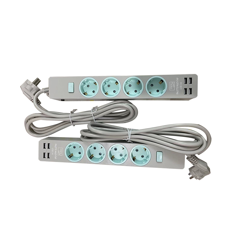 Safe 1 Outlet EU Standaard draadloze socket met 2 USB -poorten